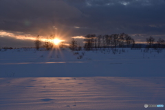 美瑛の夕焼け