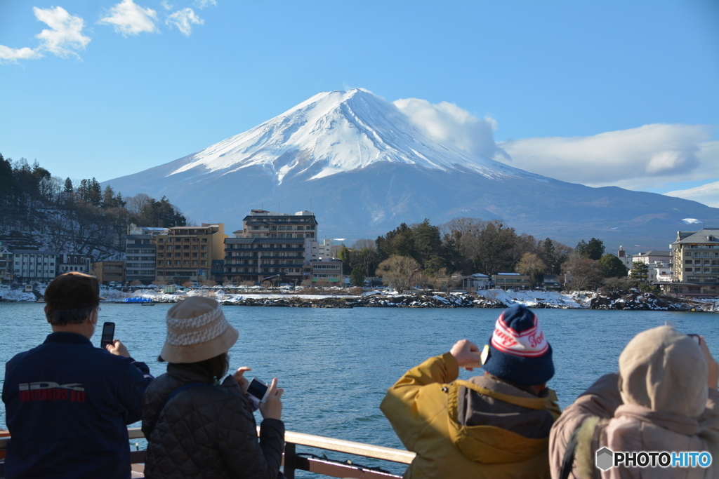 河口湖からの富士山
