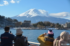 河口湖からの富士山