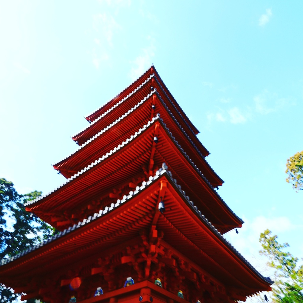 身延山久遠寺の五重塔