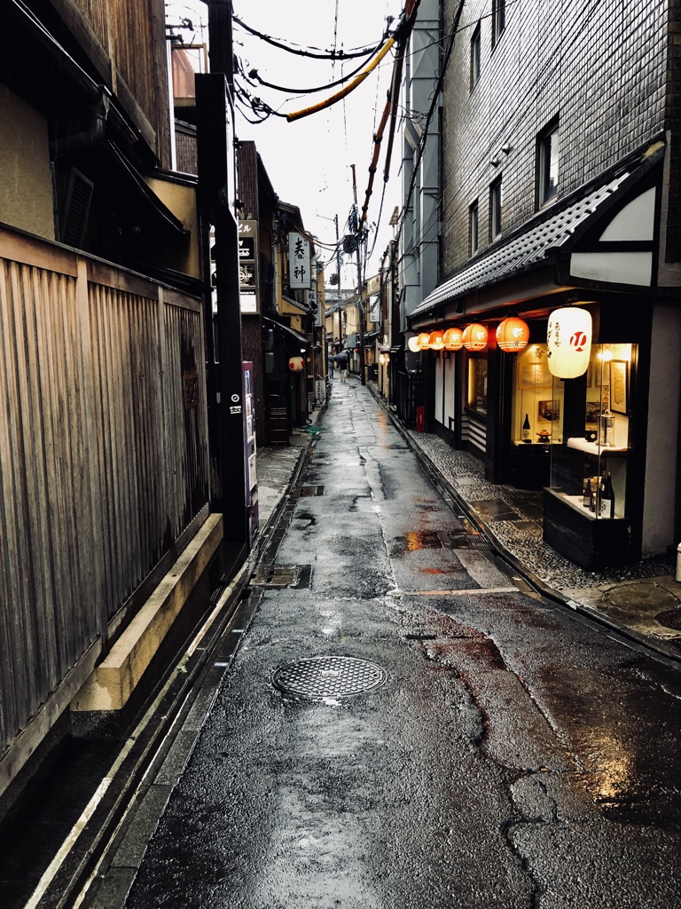 雨の京都