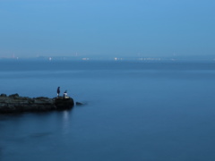浦賀の釣り人