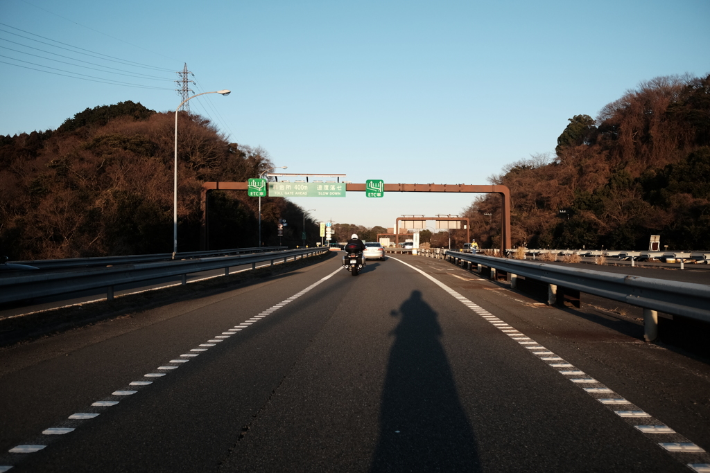 夕日をタンデム