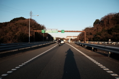 夕日をタンデム