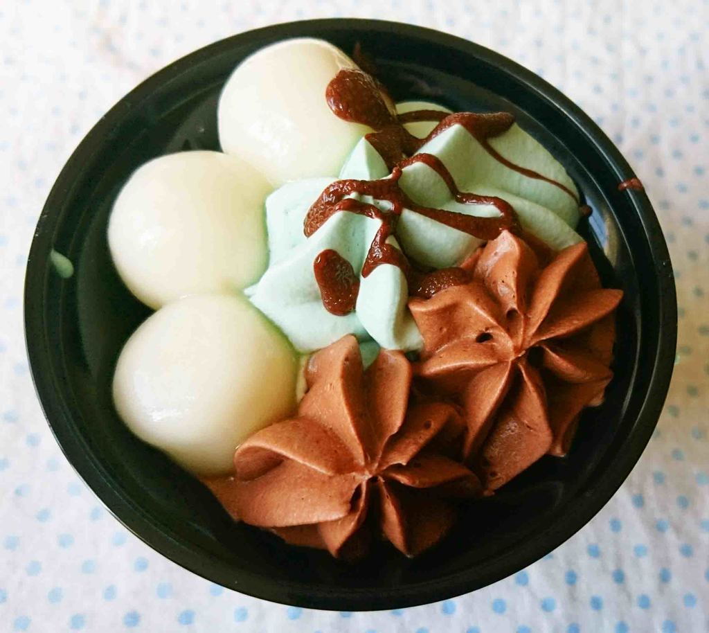 セブンイレブン　チョコミントの和ぱふぇ