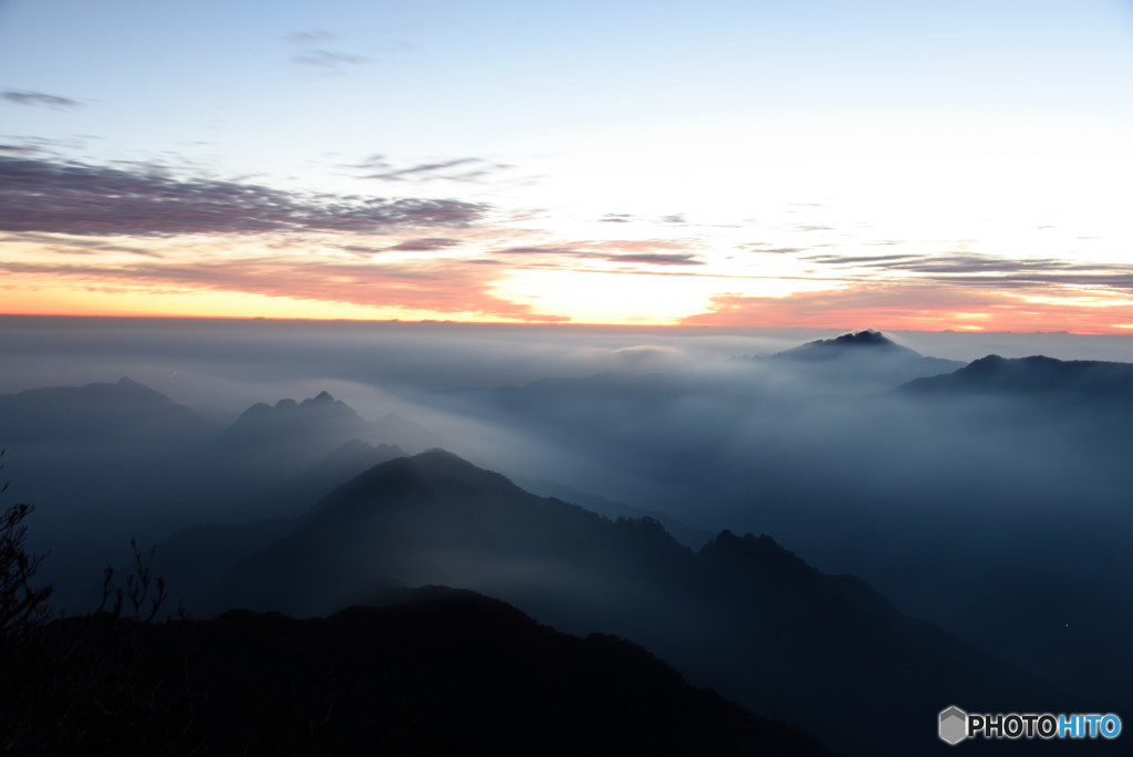 祖母山　夜明け3