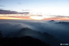 祖母山　夜明け3