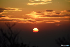 祖母山　夕日1