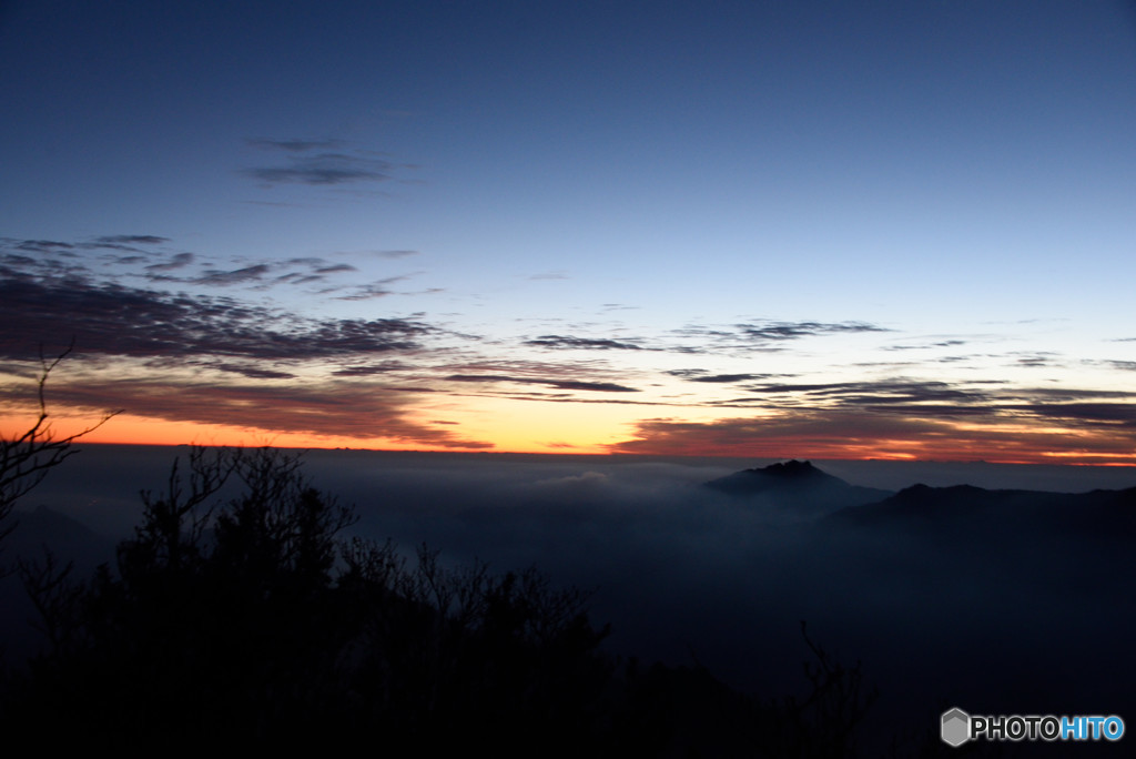 祖母山　夜明け2