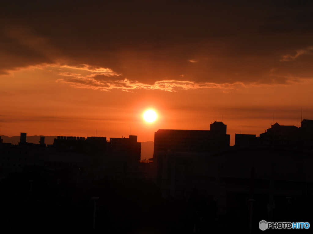 陽が沈むとき