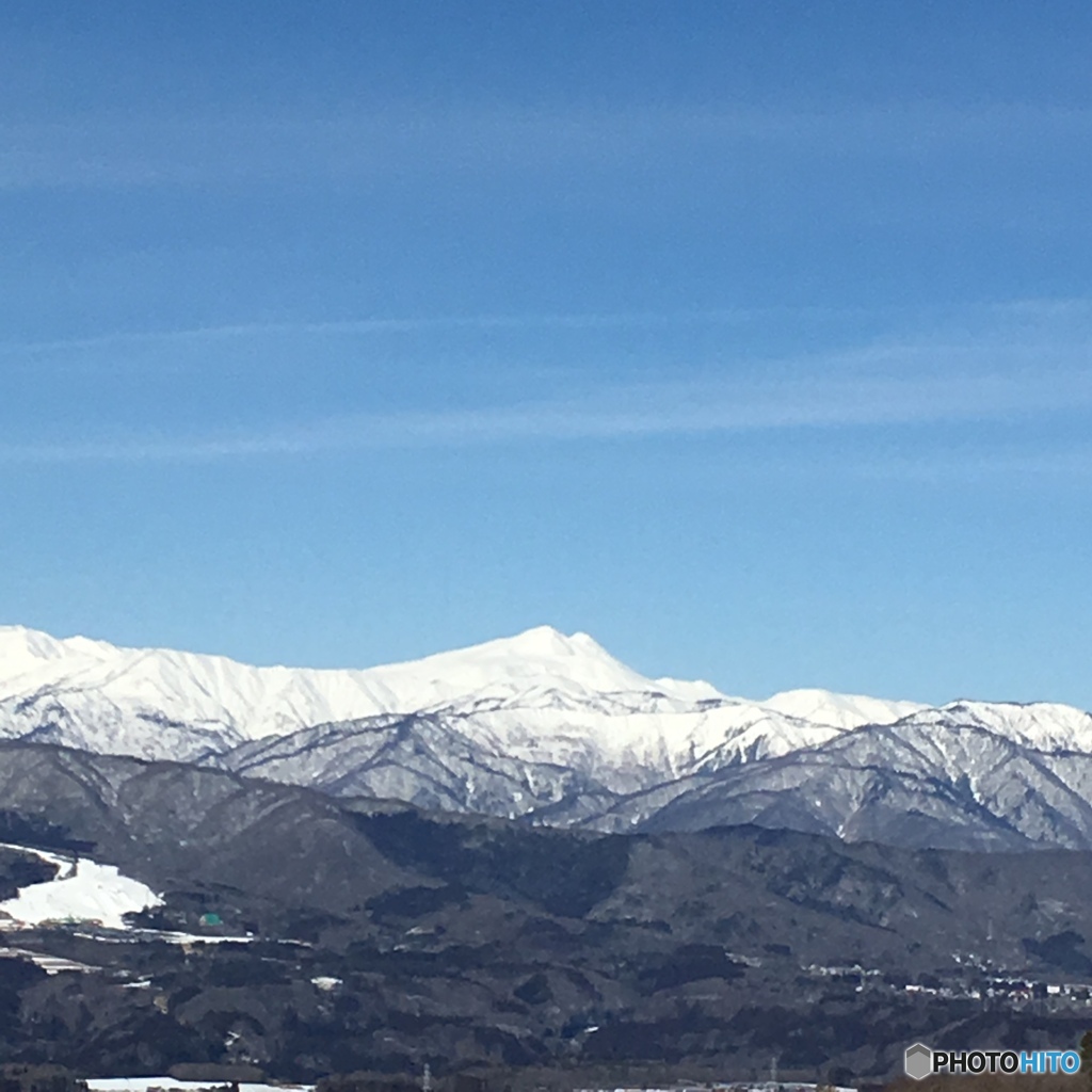 白山を望む