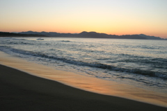 夕陽輝く