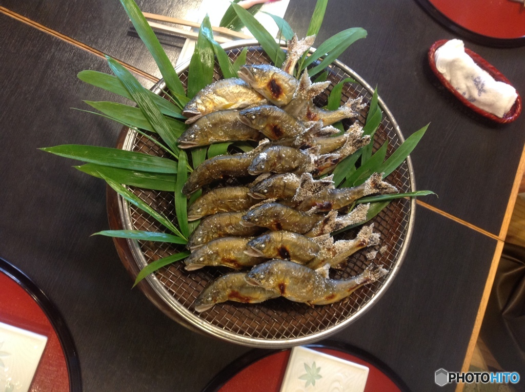 夏の風物詩　鮎の塩焼き