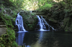 初春の滝