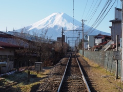 富士山と線路