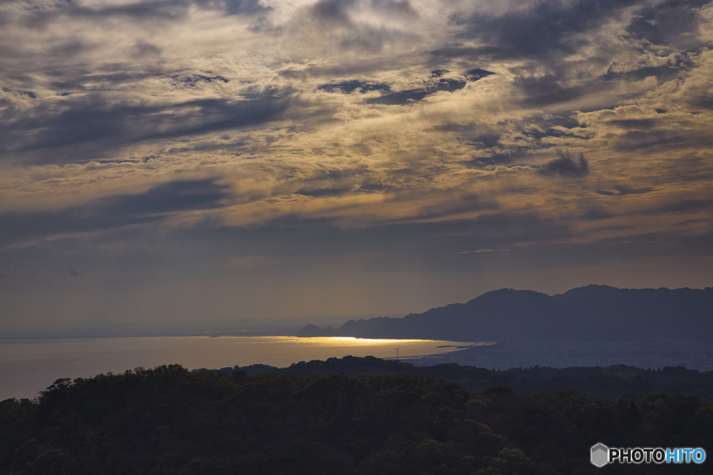 日本平夢テラスから用宗・焼津方面の眺望