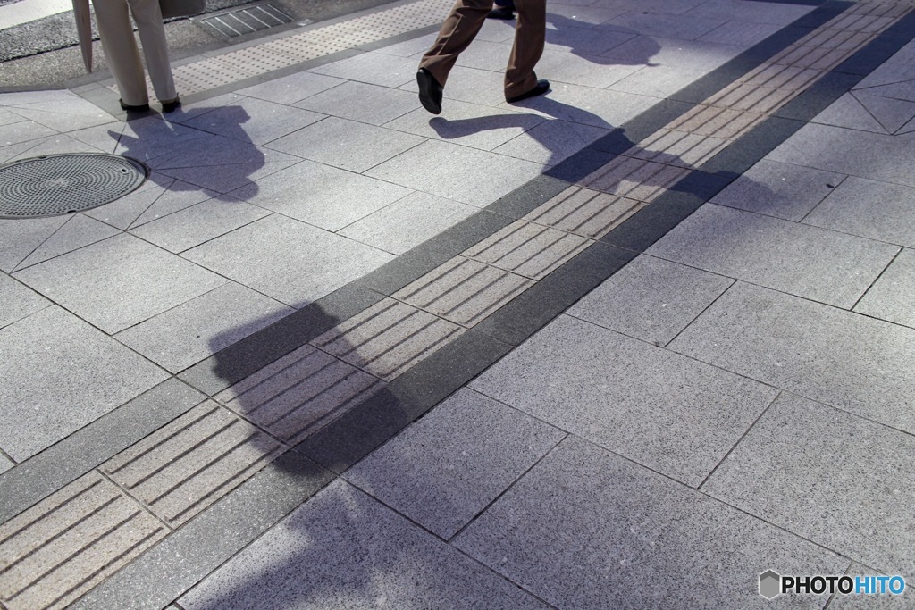 ビル影の反射光