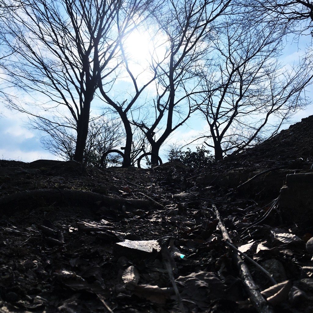 自転車で空と大地を繋いでみる