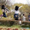 ジャンプで記念写真