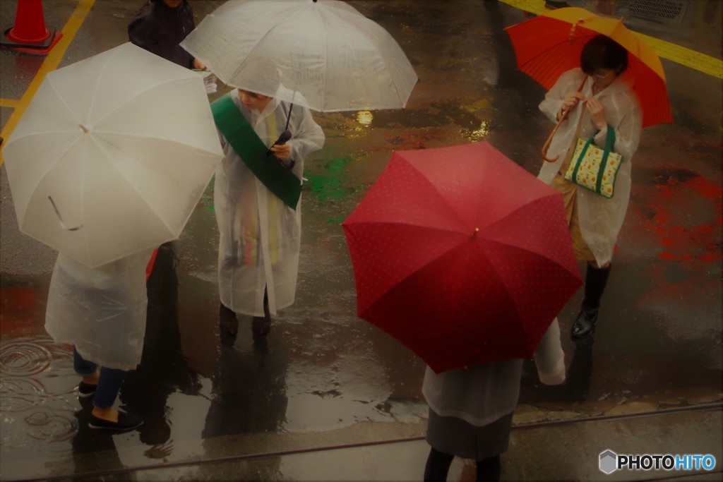 雨の中お疲れ様です