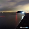 夜の堤防1