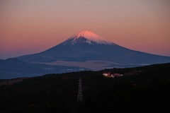 朝焼け富士