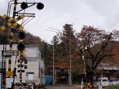 踏切と鳥居