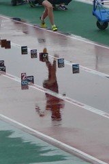雨天の陸上競技（幅跳び）２