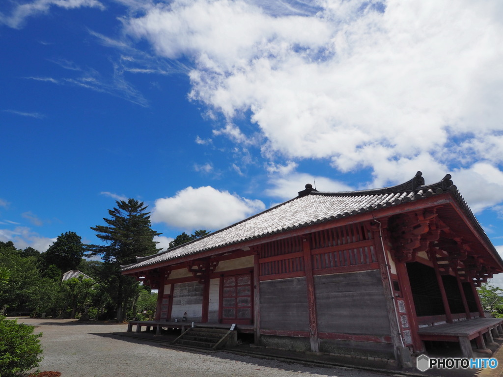 夏空と浄土寺