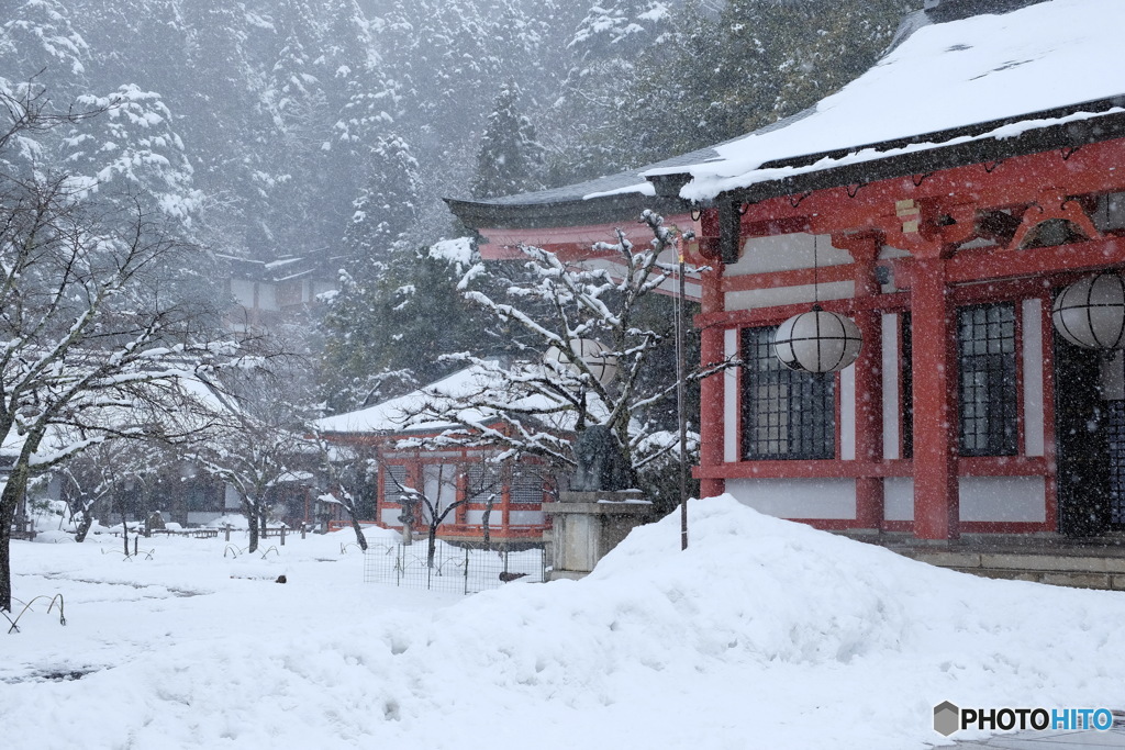 鞍馬寺雪景色