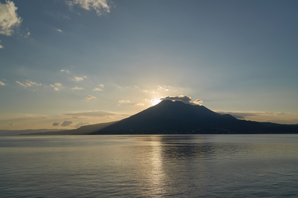 桜島と日の出