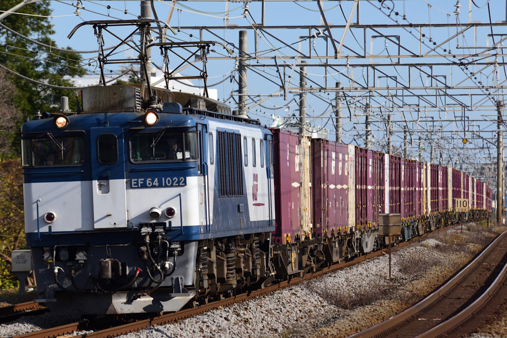 EF64-1022牽引 3075レ