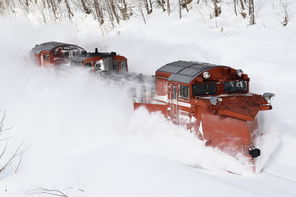 DE15-2514　雪362レ 宗谷本線 定期排雪 