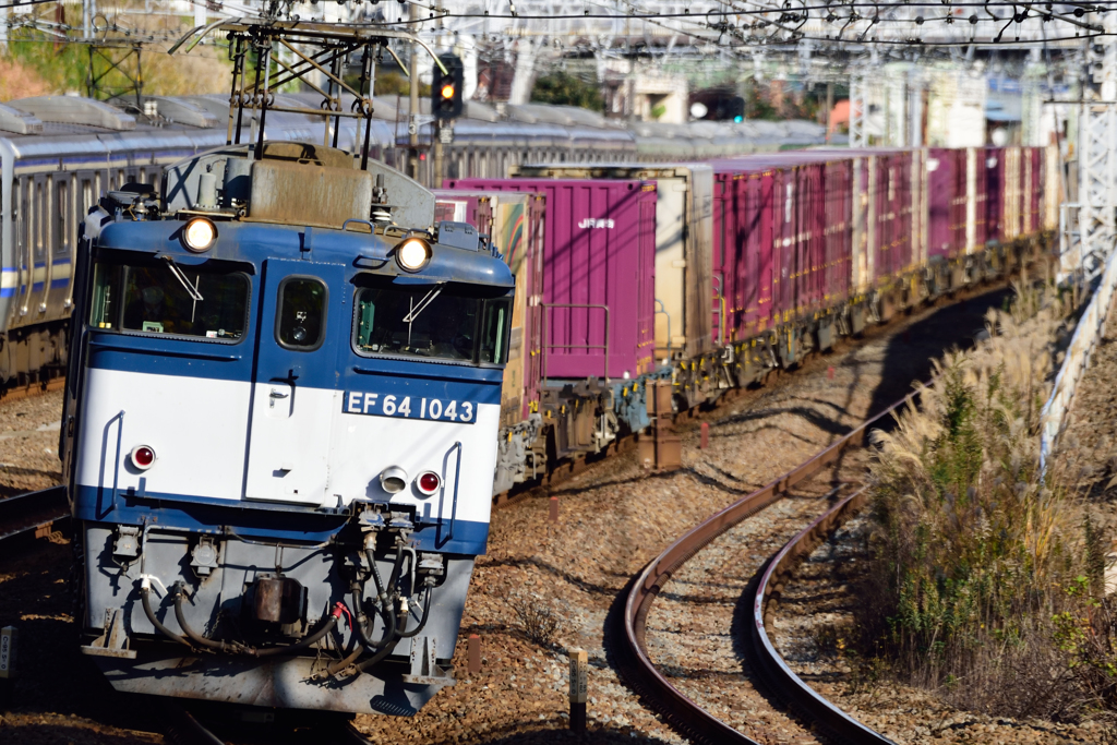 EF64-1043牽引 3075レ