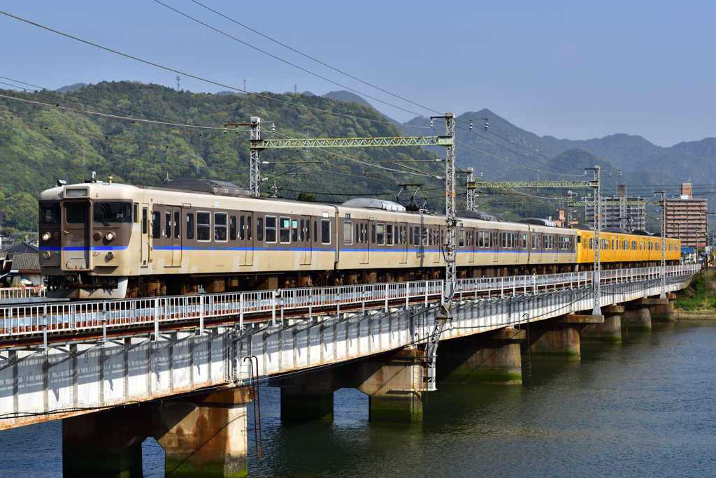 113系 P-08+P-01 山陽本線 613M