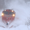 大雪の中を猛進するDE15 雪372レ 宗谷本線定期排雪列車