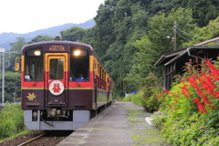 わたらせ渓谷鉄道神戸駅にて