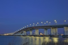 びわ湖大橋の夜景ー１