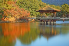 秋の浮御堂