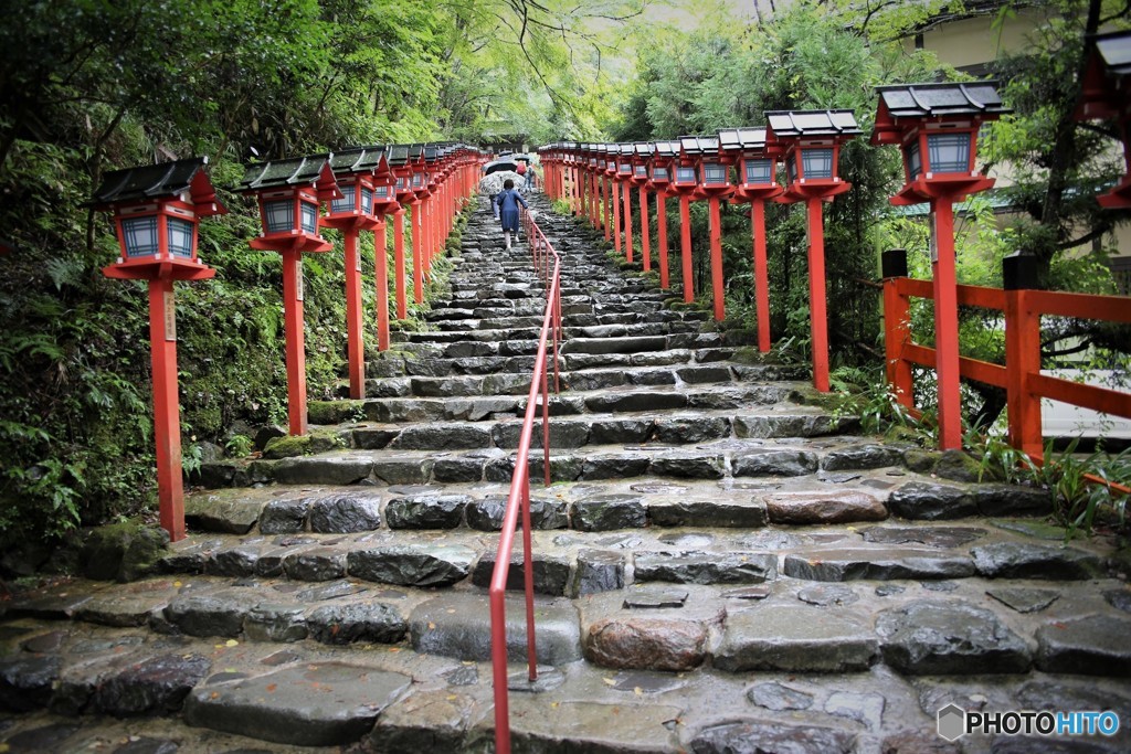 貴船神社　本宮参道
