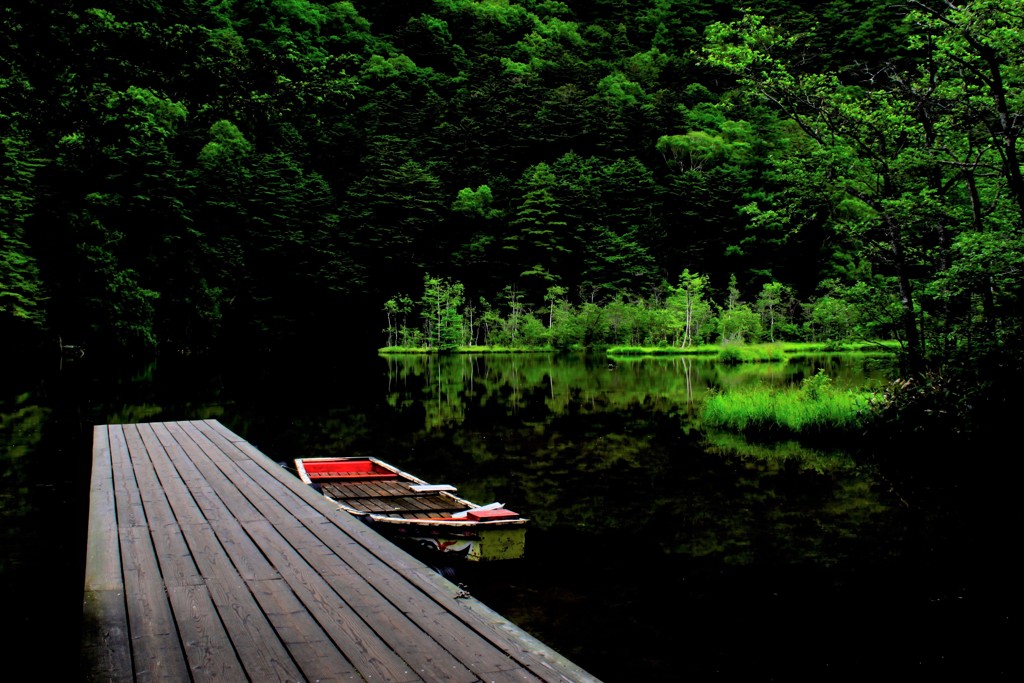 上高地　明神池