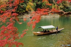 大堰川の屋形船
