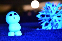 夜のディズニーにて