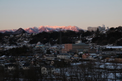 夕焼けの城下町