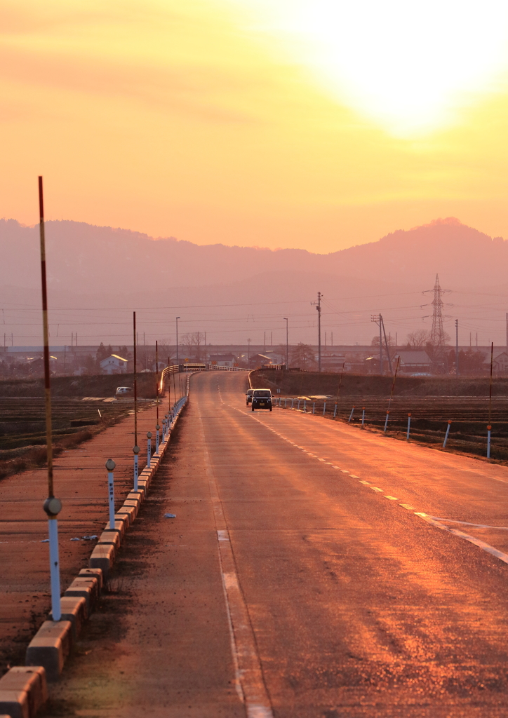 夕暮れ