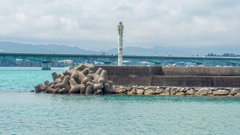 古宇利港沖防波堤東灯台