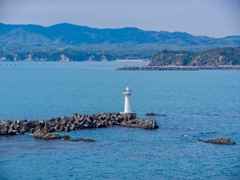 安乗埼大倉島消波堤灯台