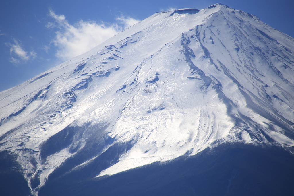 山頂の雪