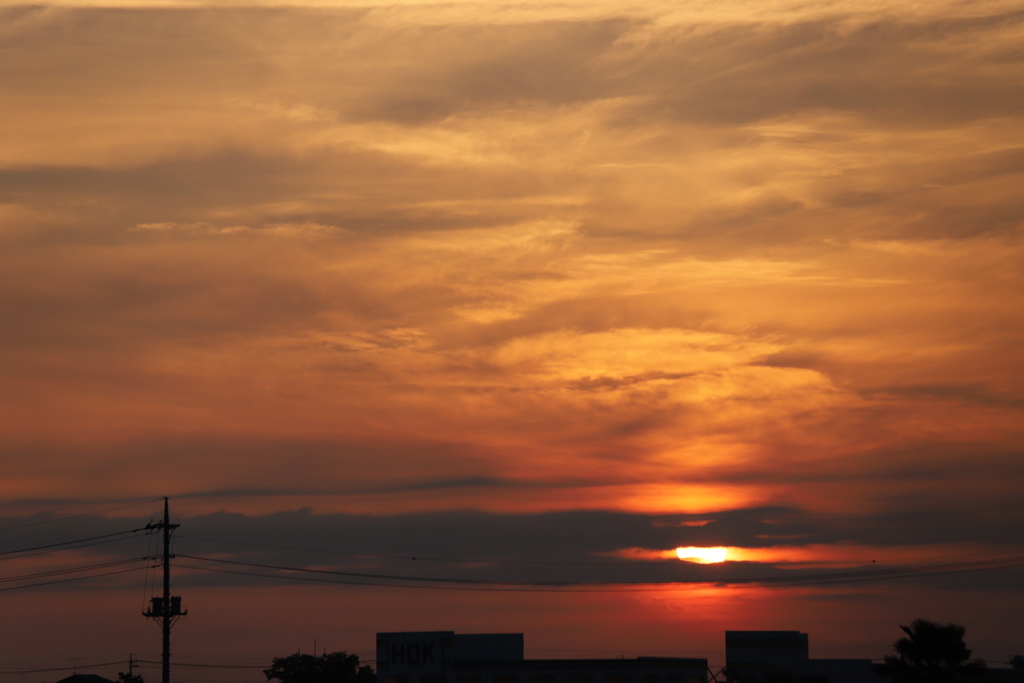 東の空