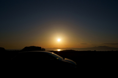 夕日